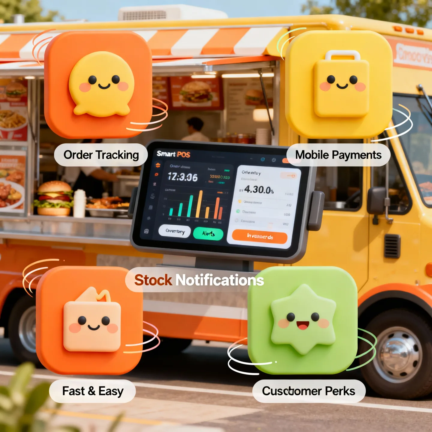 Powerful POS for Food Trucks